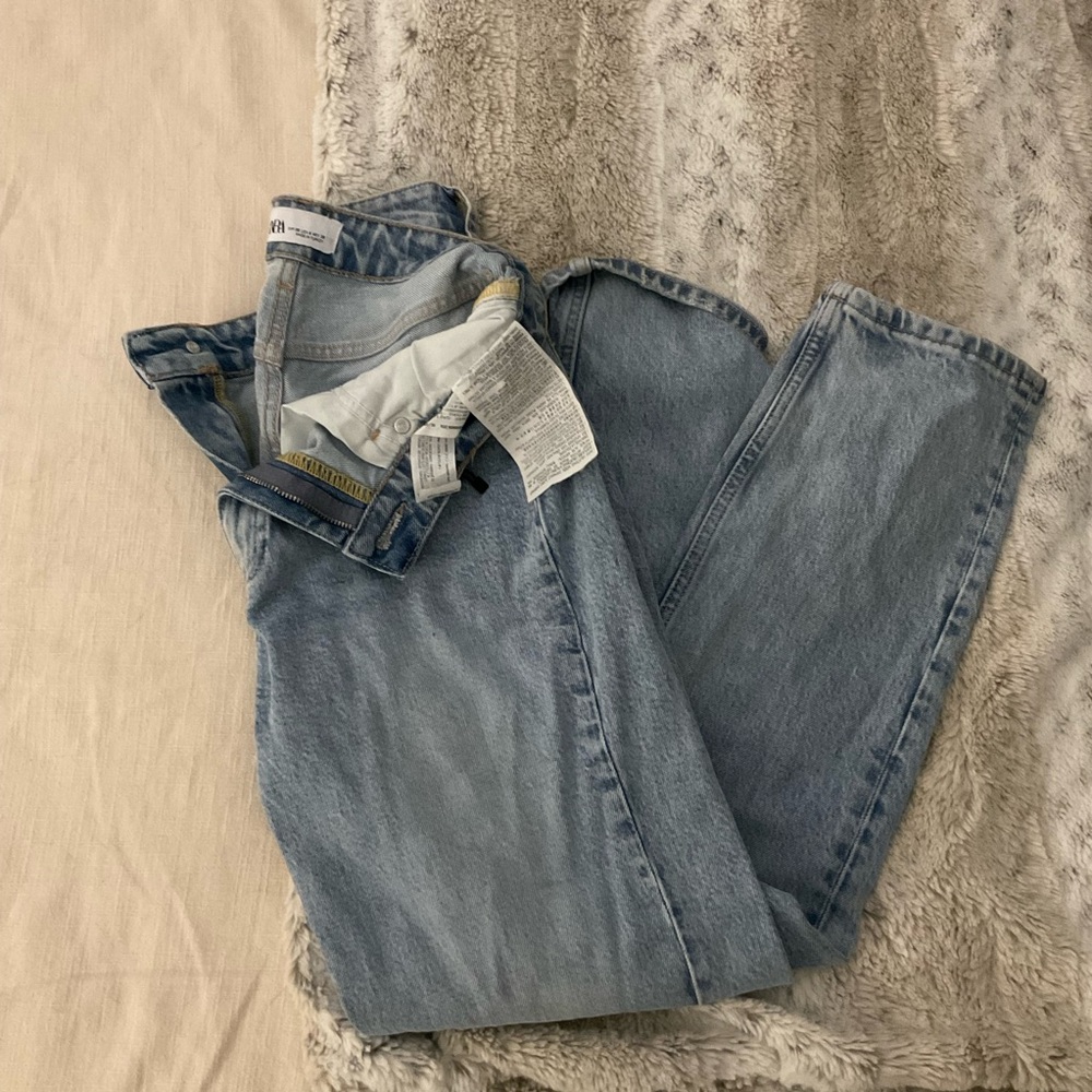 Zara High Rise Women Jeans - Light Blue